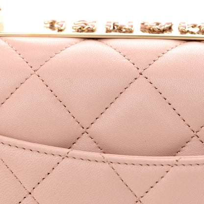 Chanel Lambskin Quilted Small Trendy Chain CC Flap Dual Handle Bag Light Pink 11 of 15
