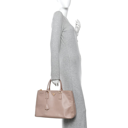 Prada Saffiano Large Galleria Double Zip Tote Cammeo 2 of 9