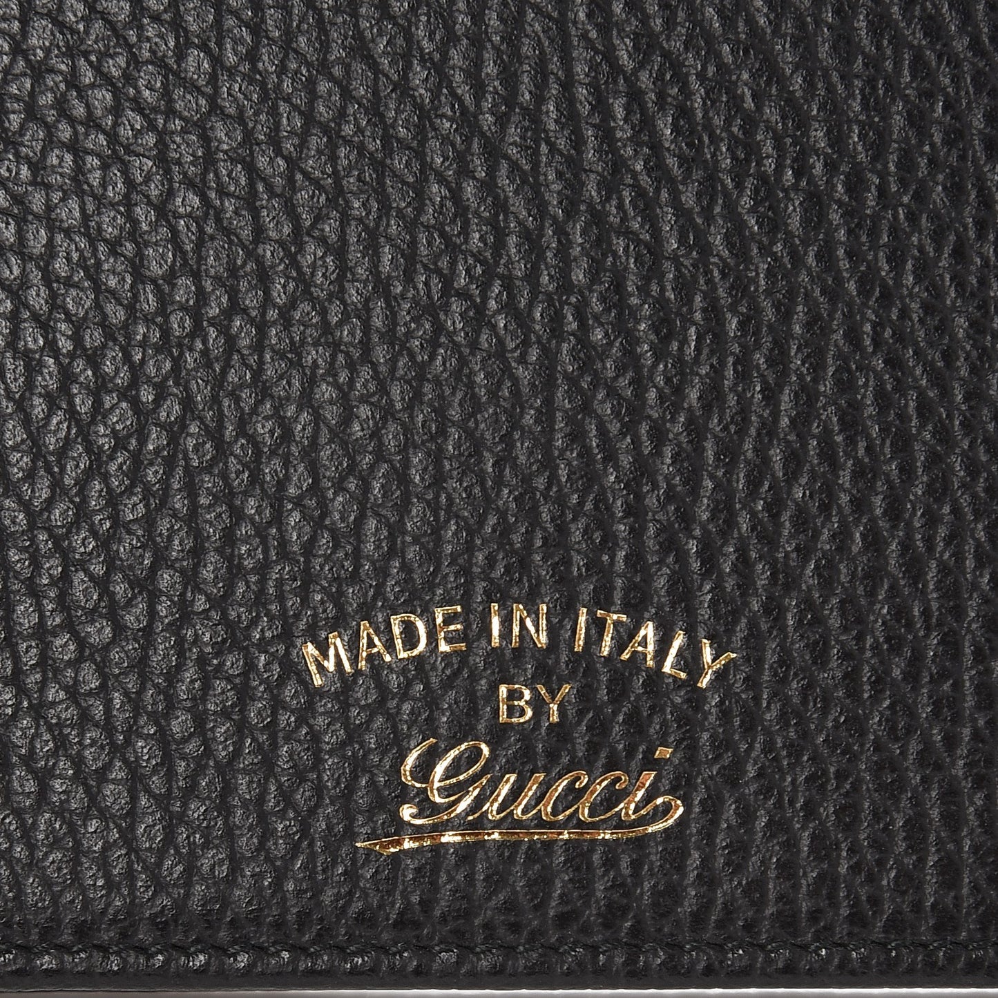 Dollar Calfskin Mini Swing Wallet Bag Black