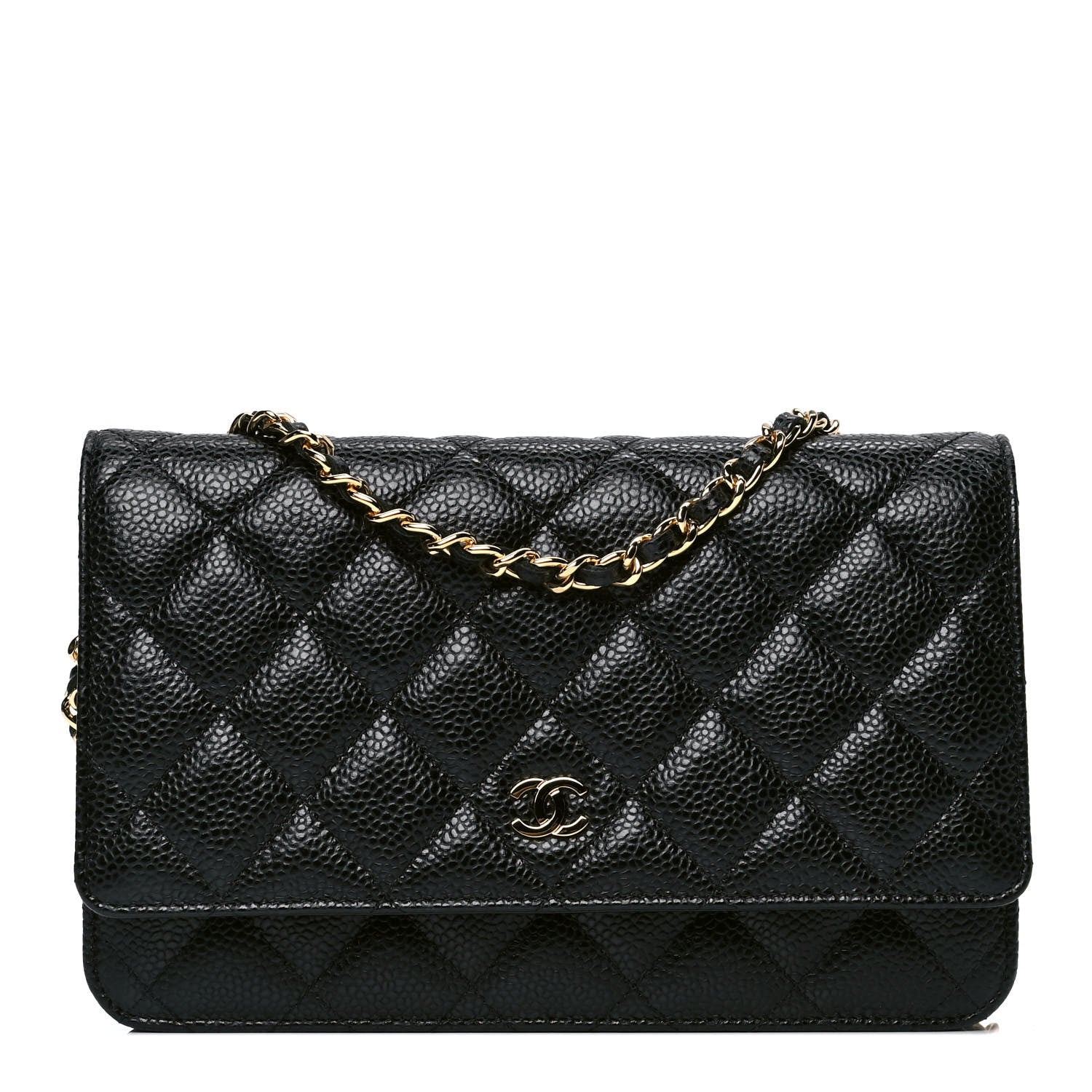 Chanel Caviar Quilted Wallet On Chain WOC Black 1 of 4