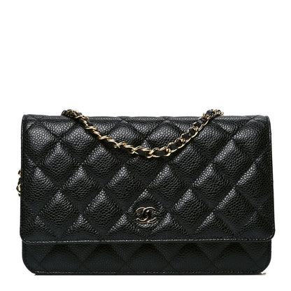 Chanel Caviar Quilted Wallet On Chain WOC Black 1 of 4