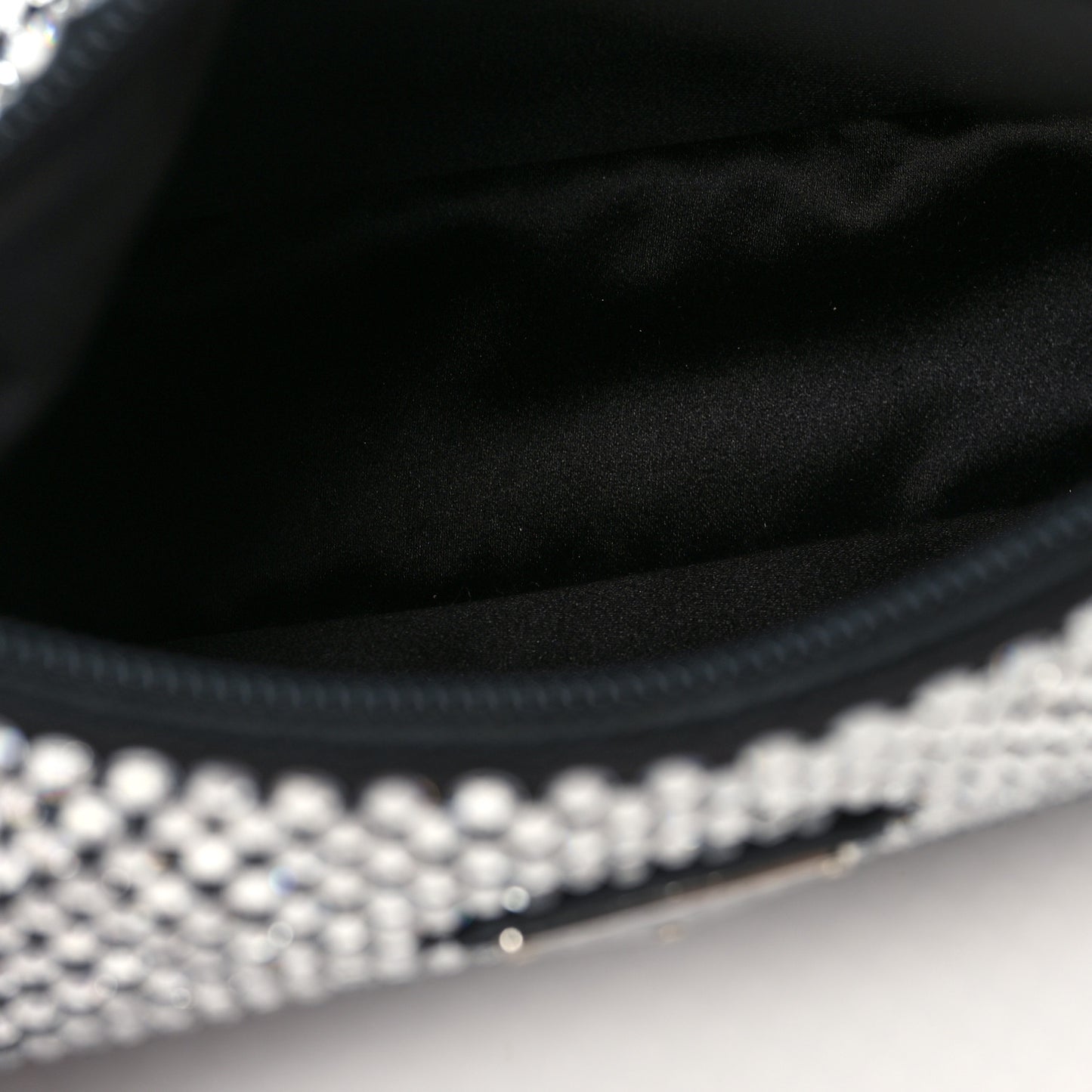 Satin Crystal Mini Re-Edition 2000 Bag Cristal