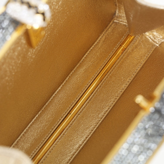 Swarovski Crystal Flower Clutch