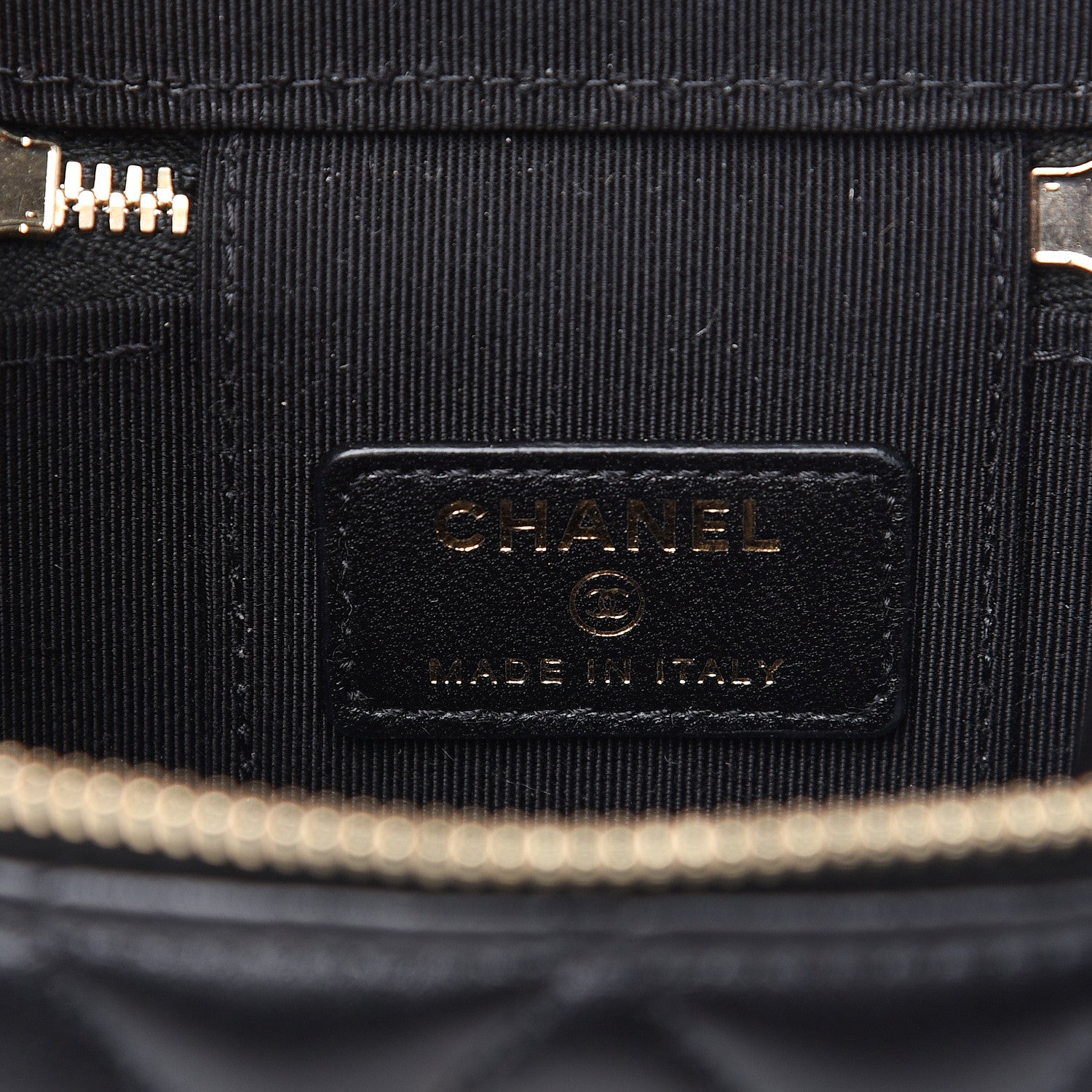 Chanel Lambskin Quilted Trendy Mini Vanity Case With Chain Black 5 of 9