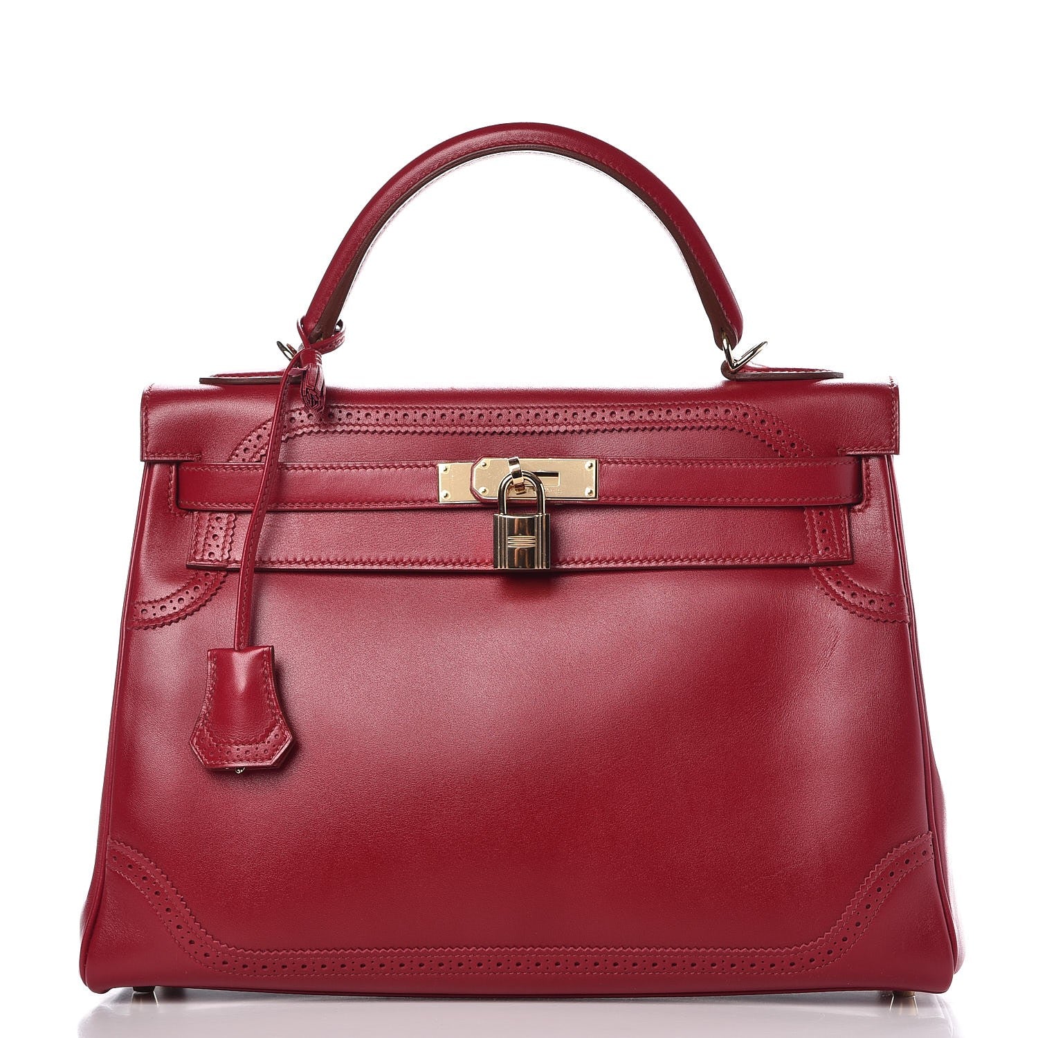 Hermes Tadelakt Ghillies Kelly 32 Rubis 1 of 39