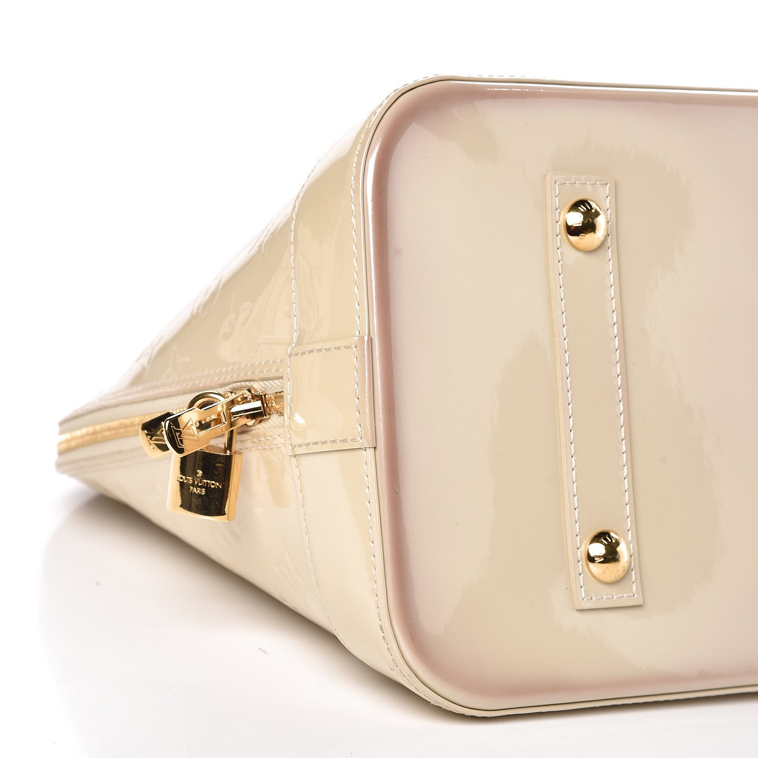 Louis Vuitton Vernis Alma GM Blanc Corail 11 of 14