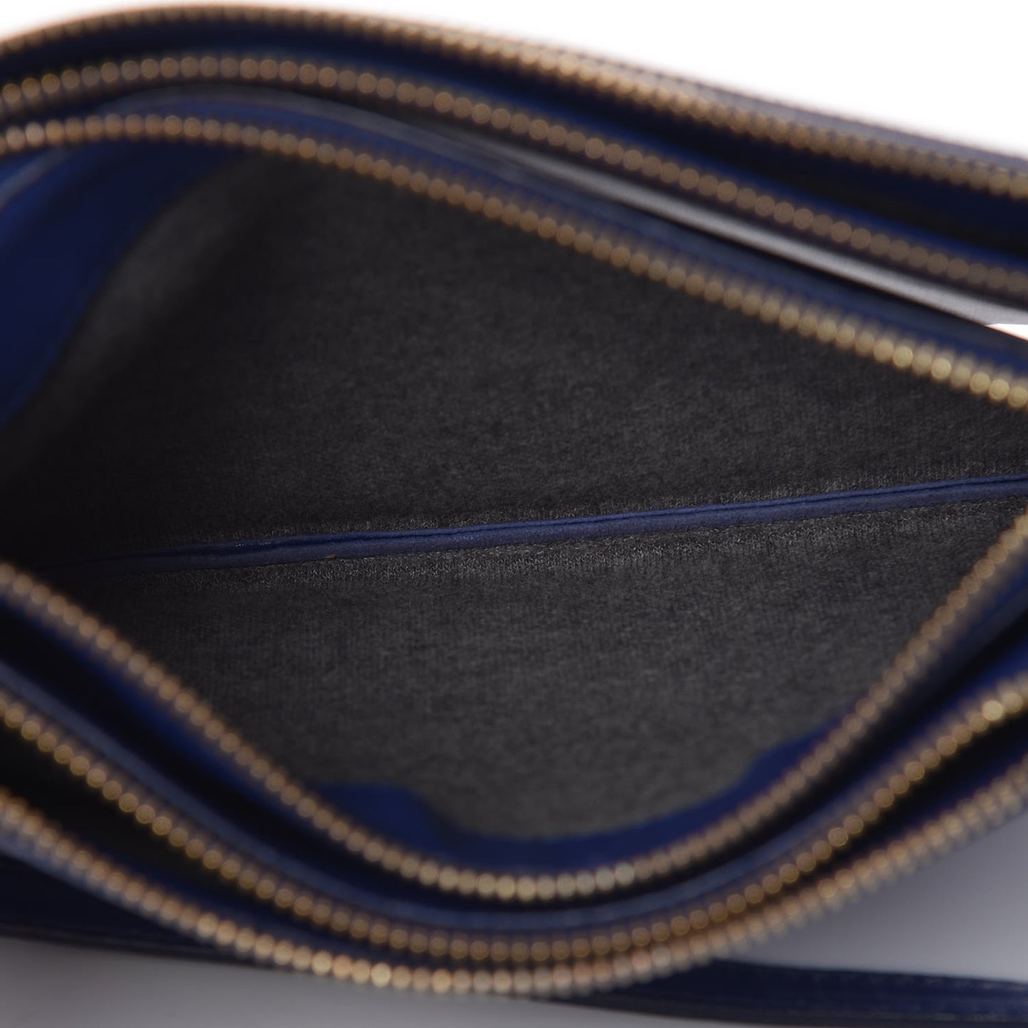 Lambskin Small Trio Crossbody Bag Violet Blue
