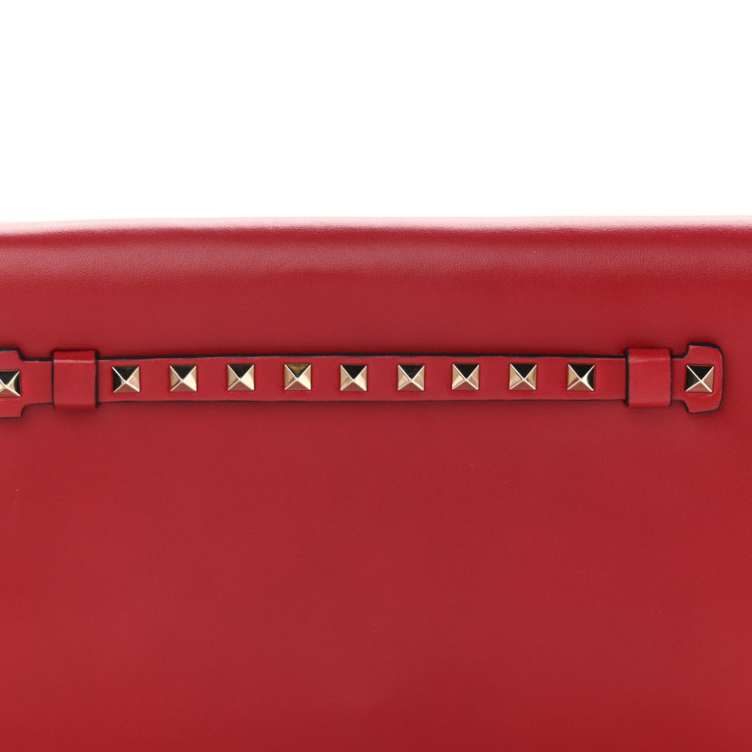 Valentino Garavani Nappa Rockstud Wristlet Clutch Rosso Valentino 6 of 8