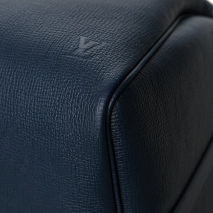 Louis Vuitton X NIGO Taurillon Monogram Denim Drip Keepall Bandouliere 50 Blue 8 of 12