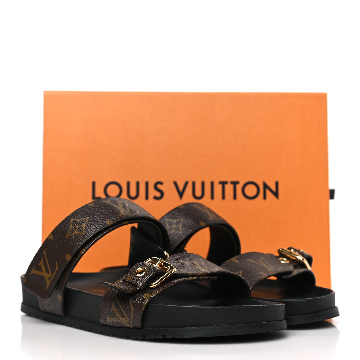Monogram Bom Dia Mule Sandals 40 Black
