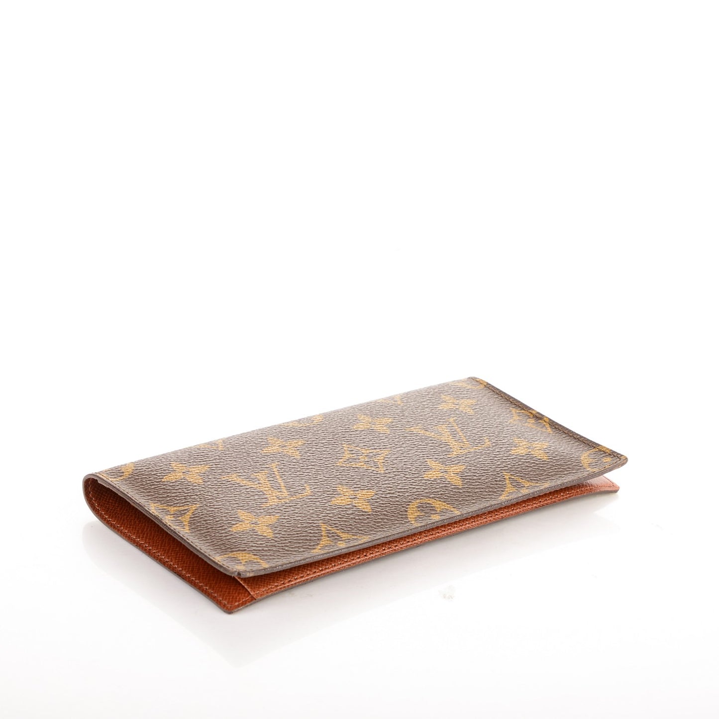 Monogram Simple Checkbook Holder Wallet