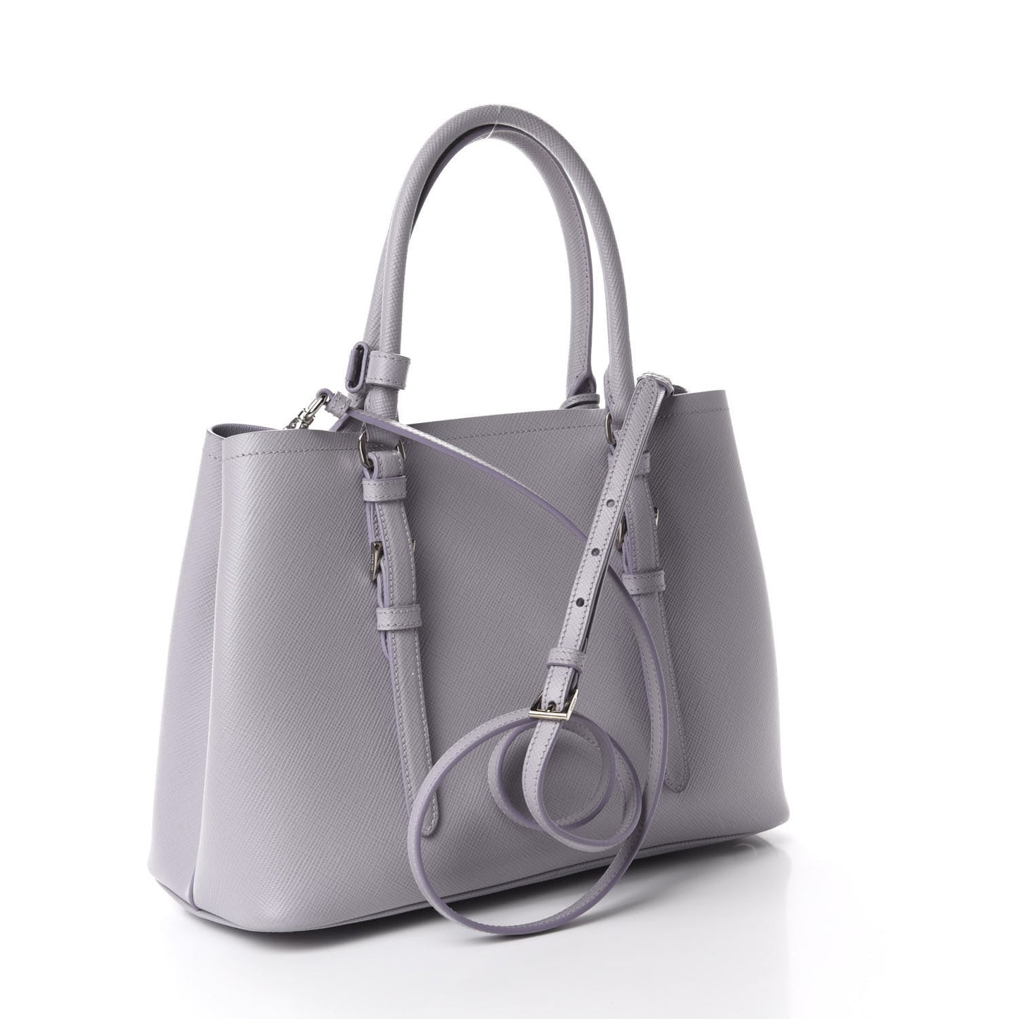 Saffiano Cuir Small Double Handle Tote Glicine