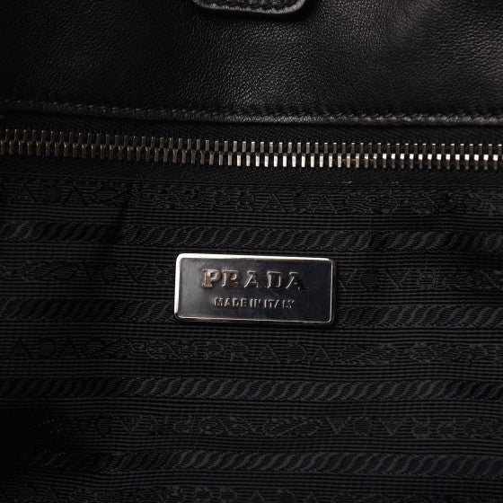 Tessuto Nylon Gaufre Tote Black