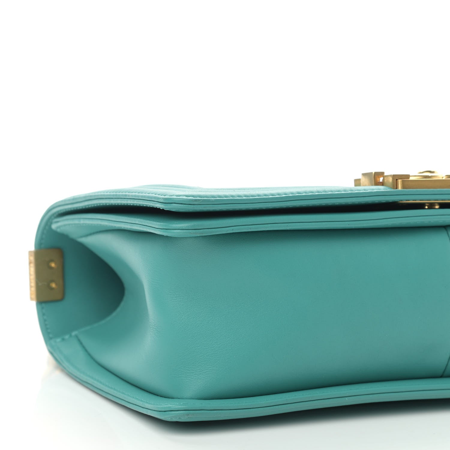 Chanel Calfskin Quilted Medium Boy Flap Turquoise 9 of 10
