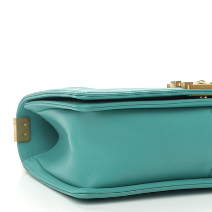 Chanel Calfskin Quilted Medium Boy Flap Turquoise 9 of 10