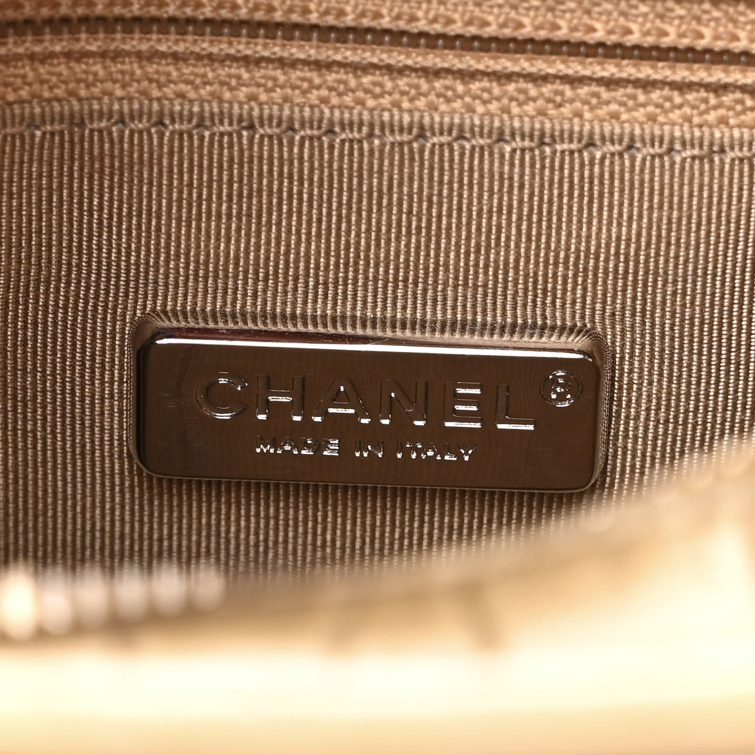 Chanel Metallic Calfskin Crocodile Embossed Cocodile Small Gabrielle Hobo Gold 6 of 10