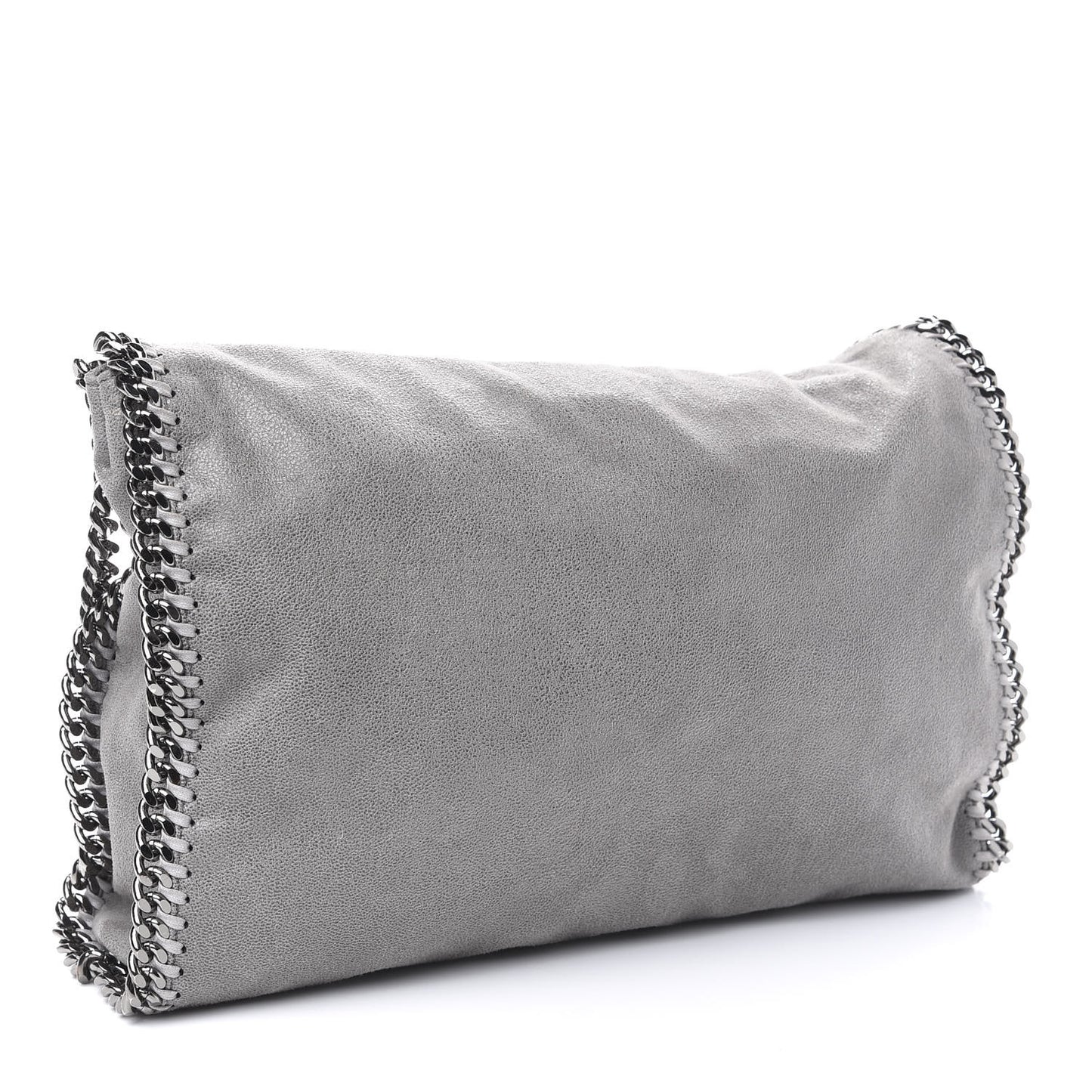 Shaggy Deer Falabella Fold Over Tote Grey