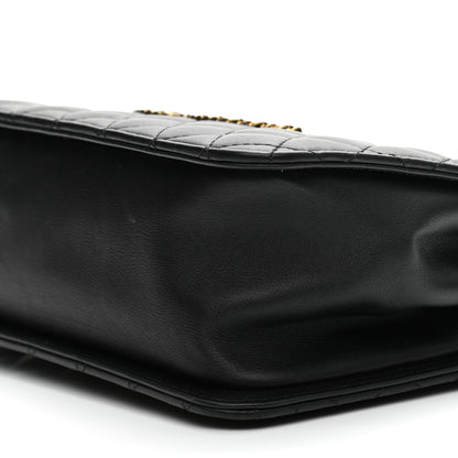 Chanel Calfskin Quilted CC Chain Accordion Tote Black 10 of 12