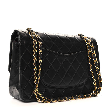 Chanel Lambskin Quilted Medium Double Flap Black 3 of 11