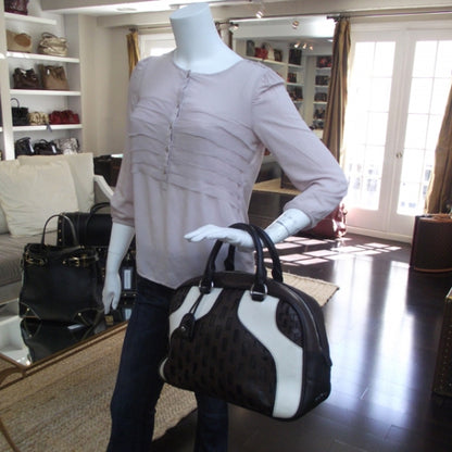 Miu Miu Leather Punched Bauletto Brown 2 of 12