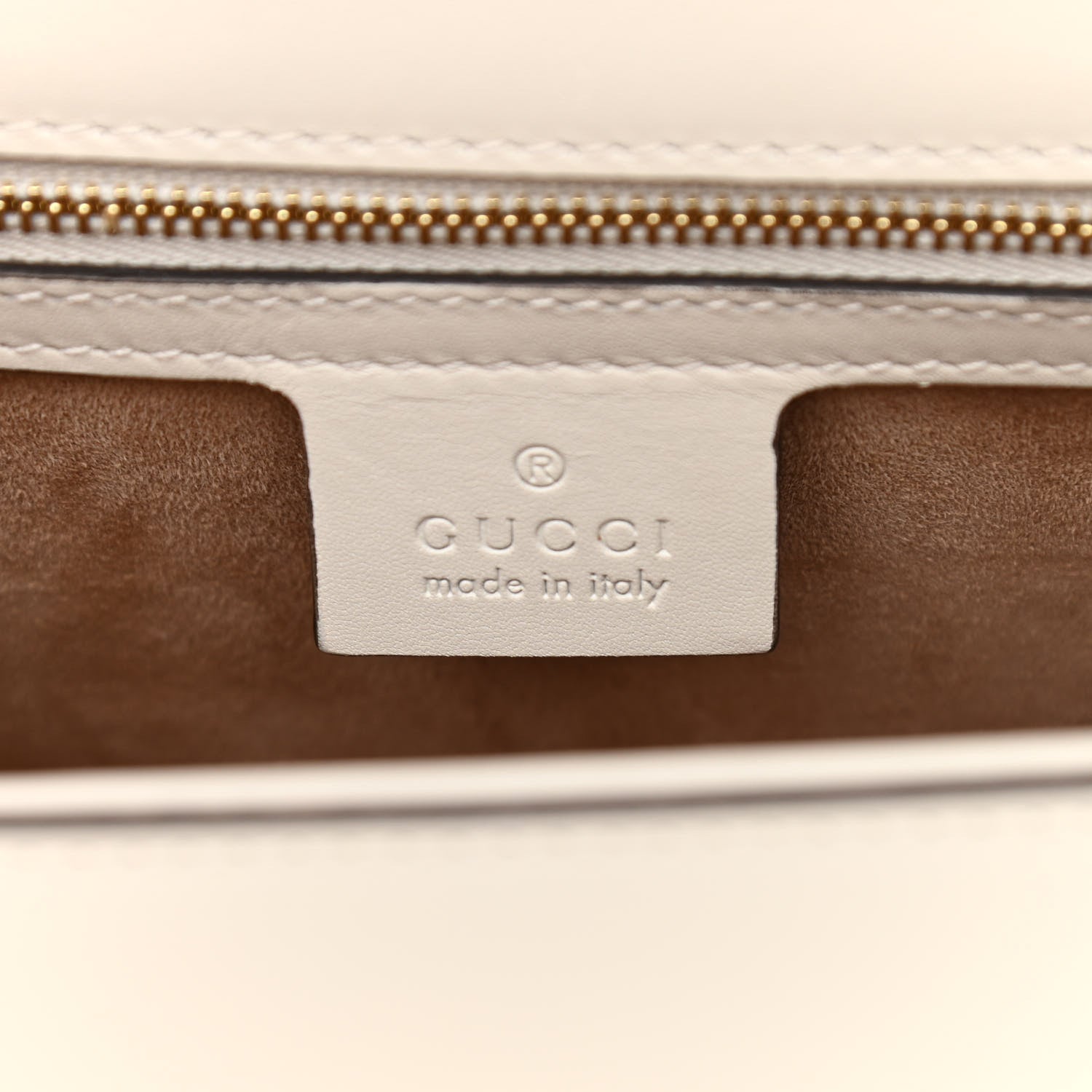Gucci Calfskin Small Sylvie Shoulder Bag Off White 6 of 11