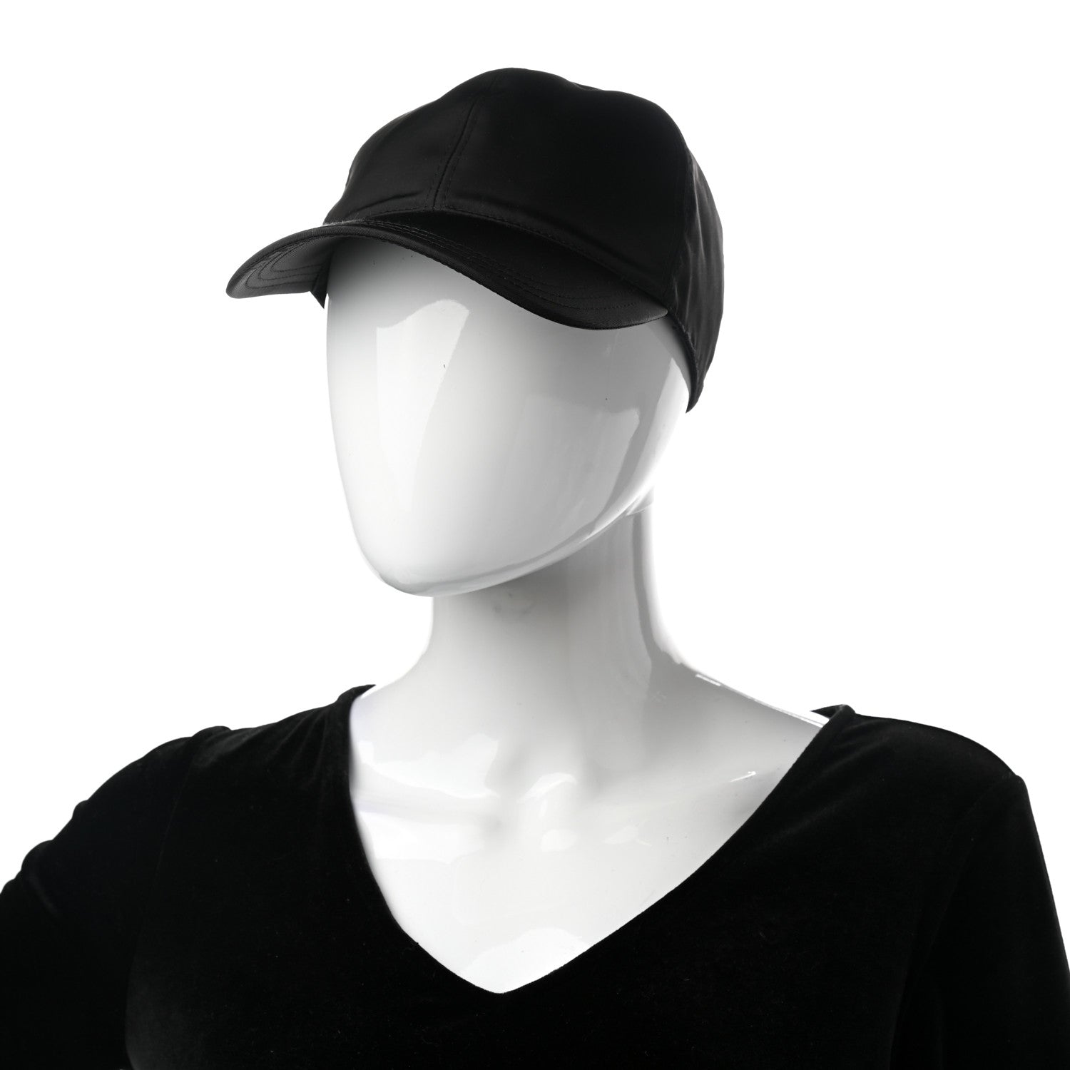 Prada Tessuto Nylon Baseball Cap L Black 2 of 9