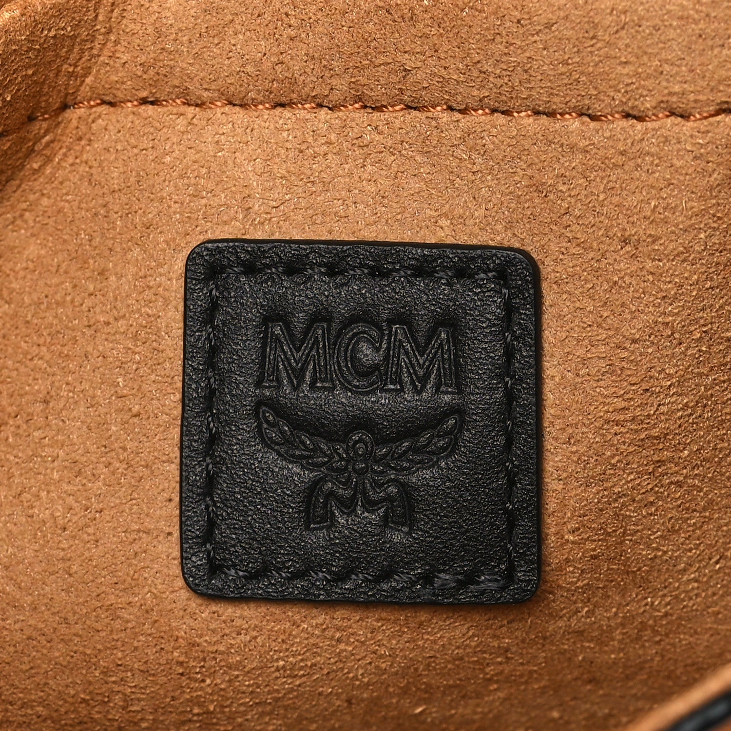 MCM Visetos Monogram Mini Aren Camera Bag Cognac 6 of 10
