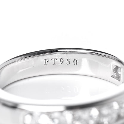 Tiffany Platinum Diamond 4mm Half Circle Wedding Band Ring 50 5.5 6 of 6