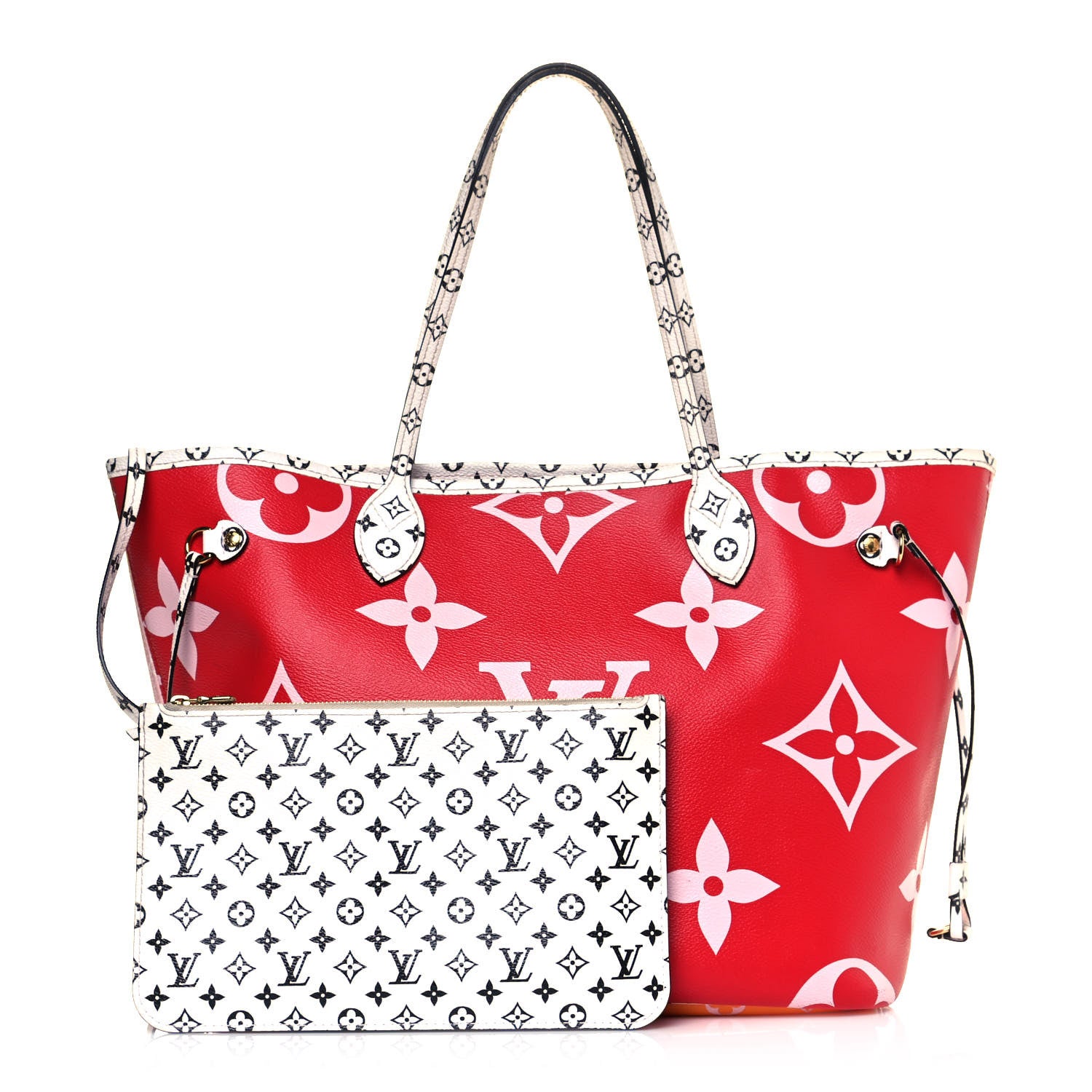 Louis Vuitton Monogram Giant Neverfull MM Rouge 1 of 11