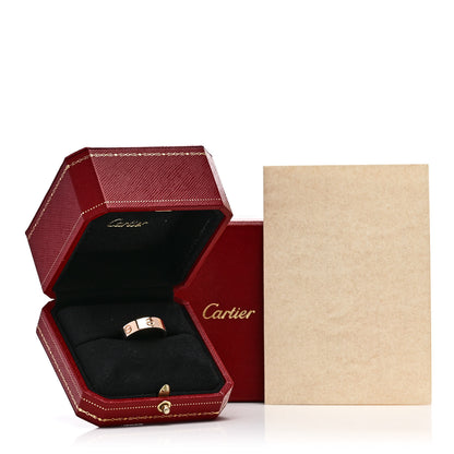 Cartier 18K Pink Gold 5.5mm LOVE Ring 58 8.5 5 of 5