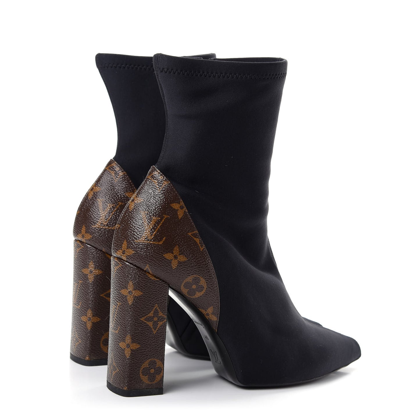 Monogram Neoprene Matchmake Ankle Boots 40 Black