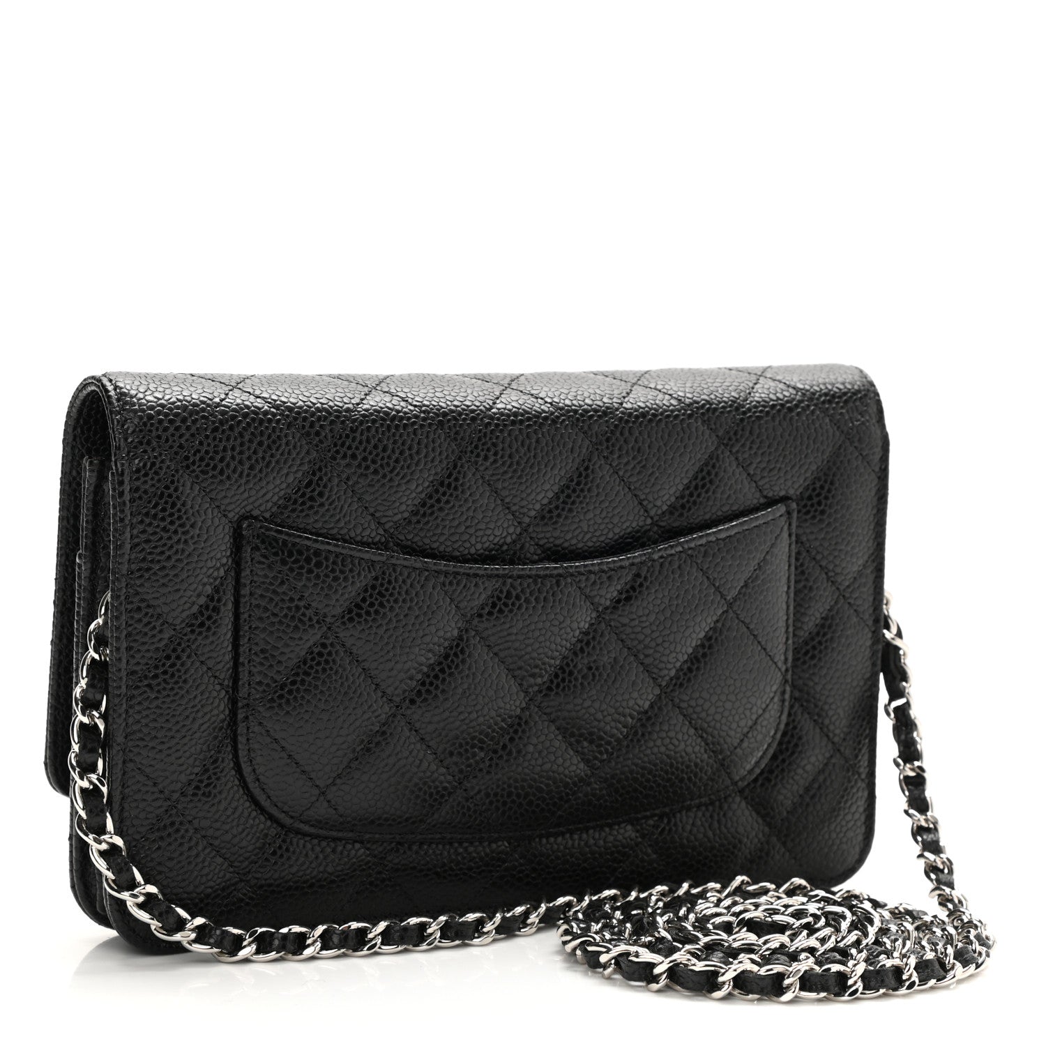 Chanel Caviar Quilted Wallet On Chain WOC Black 3 of 11