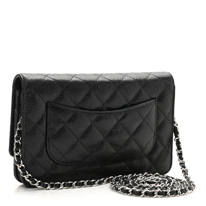 Chanel Caviar Quilted Wallet On Chain WOC Black 3 of 11