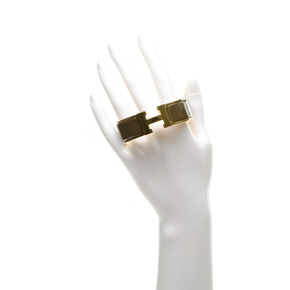 Hermes Enamel Wide Clic Clac H Bracelet GM Vert Bronze 2 of 5