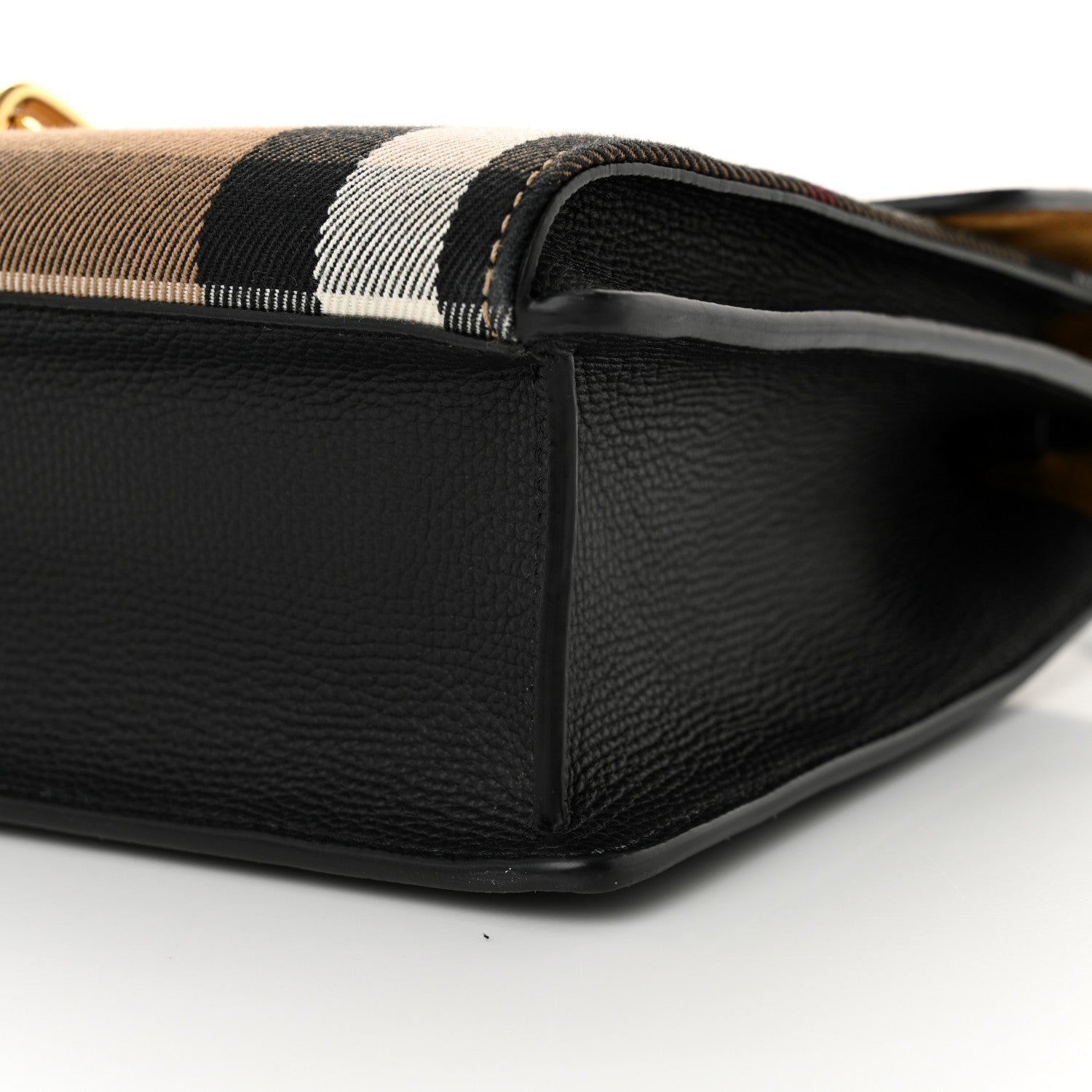 Burberry Derby Calfskin House Check Small Macken Crossbody Bag Black 11 of 11