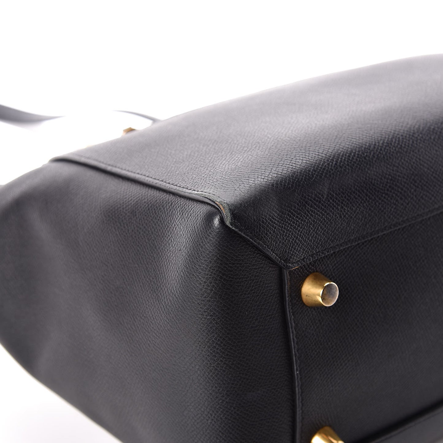 Grained Calfskin Mini Belt Bag Black