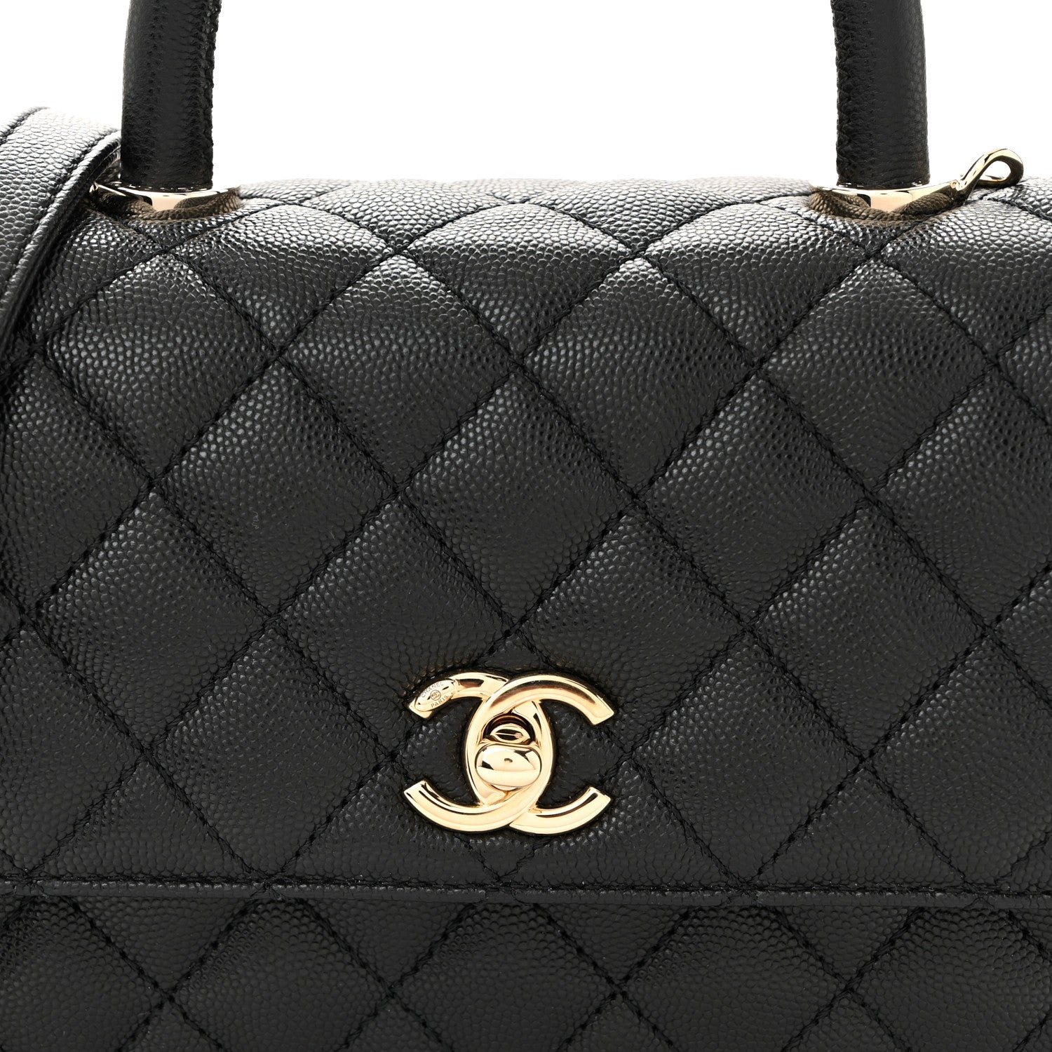 Chanel Caviar Quilted Mini Coco Handle Flap Black 8 of 10
