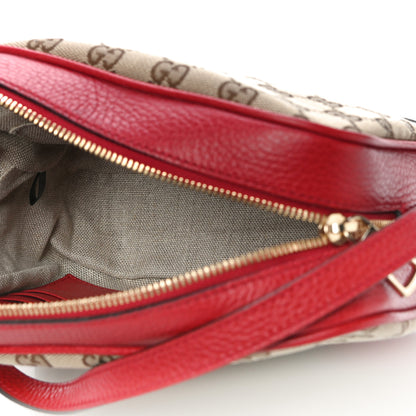 Gucci Monogram Mini Bree Messenger Bag Red 5 of 11
