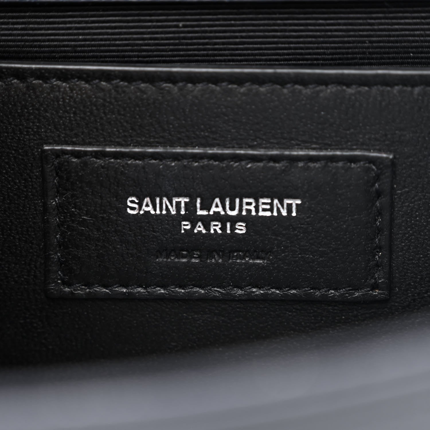 Saint Laurent Grain De Poudre Medium Classic Monogram Kate Satchel Deep Marine 6 of 10