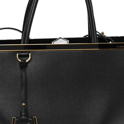 Fendi Vitello Elite Regular 2Jours Tote Black 8 of 11