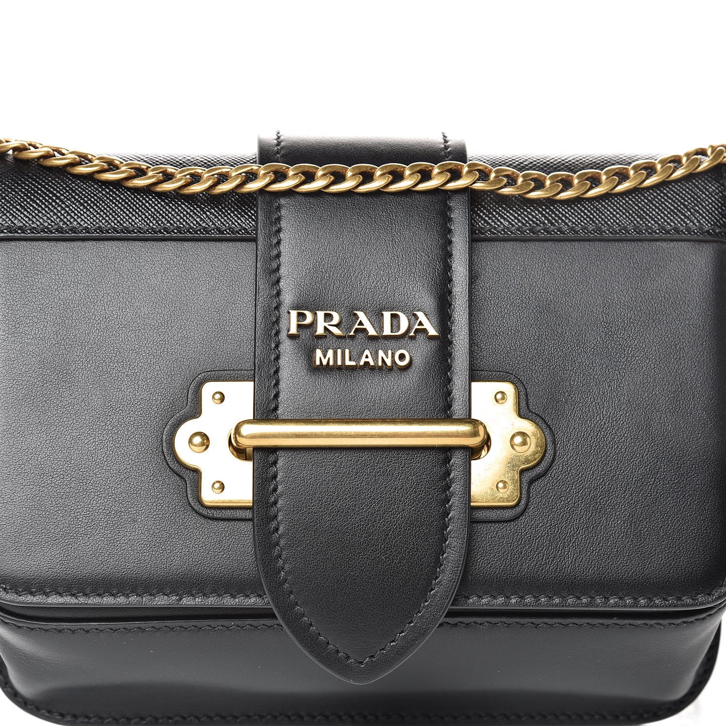 Saffiano City Calf Cahier Belt Bag Black