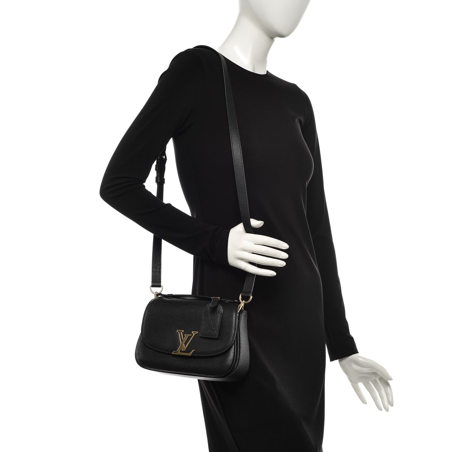 Grained Calfskin Vivienne NM Black