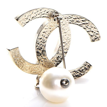 Chanel Pearl CC Drop Brooch Gold 3 of 5