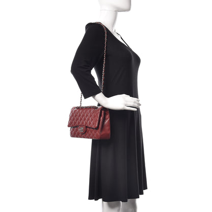 Chanel Caviar Quilted Medium Double Flap Red 2 of 10