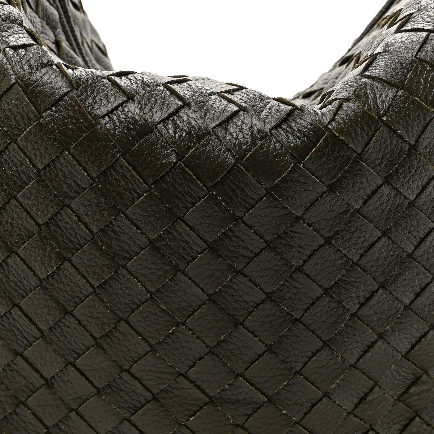 Bottega Veneta Deerskin Intrecciato Medium Traveler Hobo Kaki 8 of 10