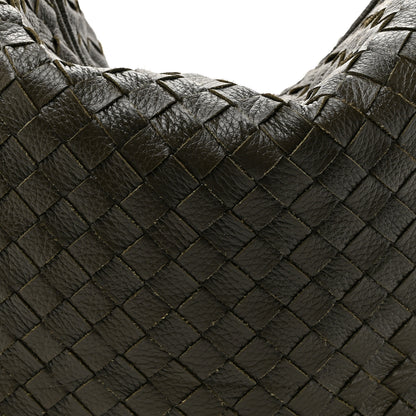Bottega Veneta Deerskin Intrecciato Medium Traveler Hobo Kaki 8 of 10