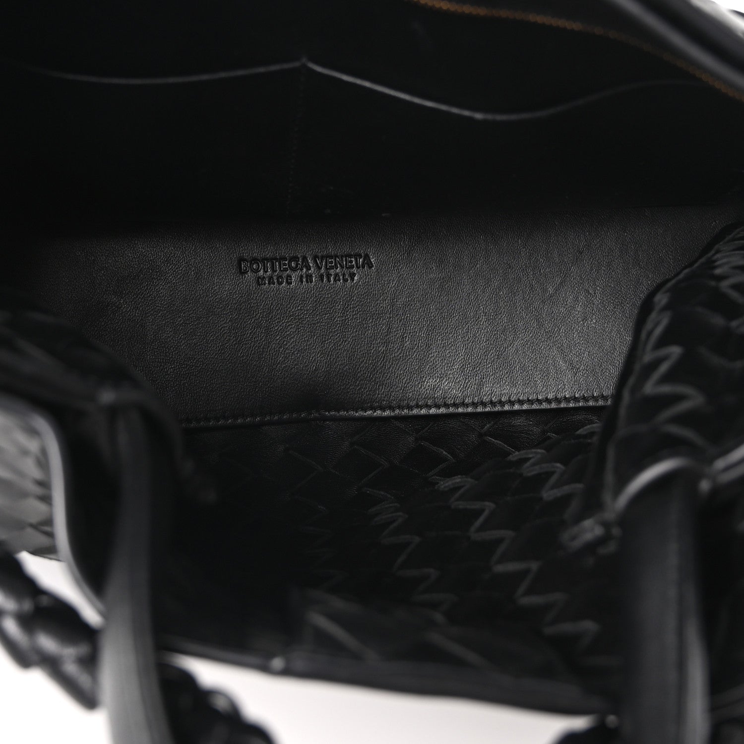 Bottega Veneta Nappa Intrecciato Medium Andiamo Shoulder Bag Black 5 of 9