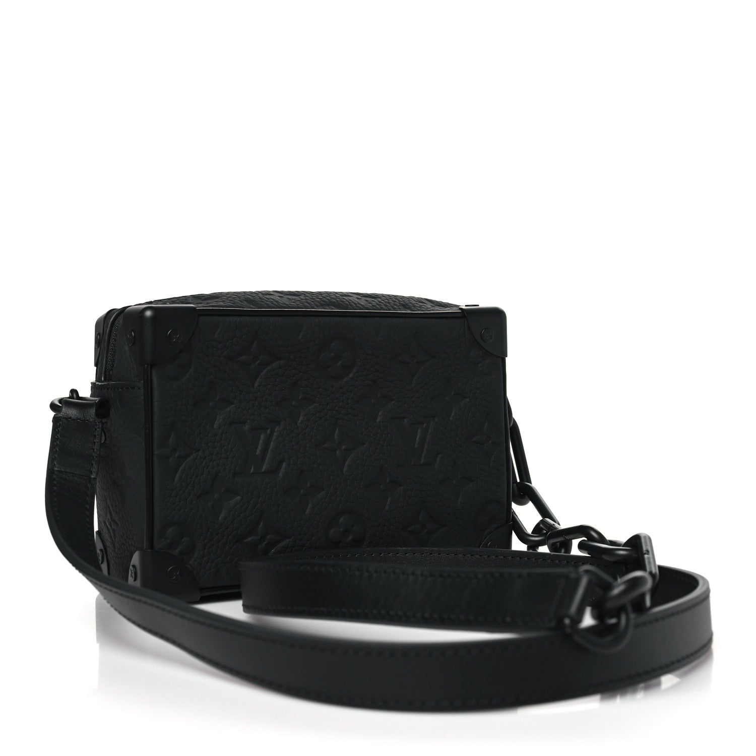 Louis Vuitton Taurillon Monogram Mini Soft Trunk Black 3 of 9