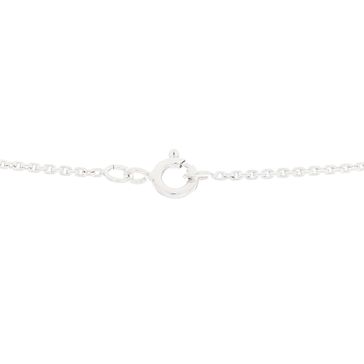 Louis Vuitton 18K White Gold Diamond Small LV Volt One Pendant Necklace 4 of 5
