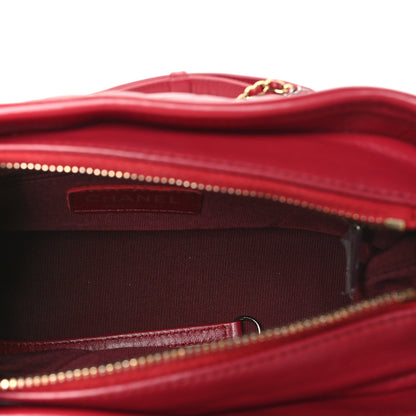 Chanel Aged Calfskin Chevron Quilted Small Gabrielle Hobo Dark Pink 5 of 10